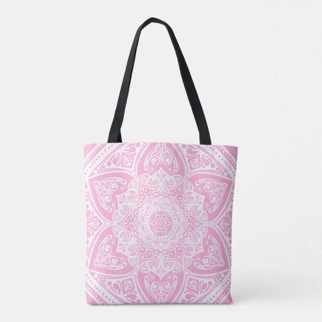 Rose Mandala Tote Bag (Back)