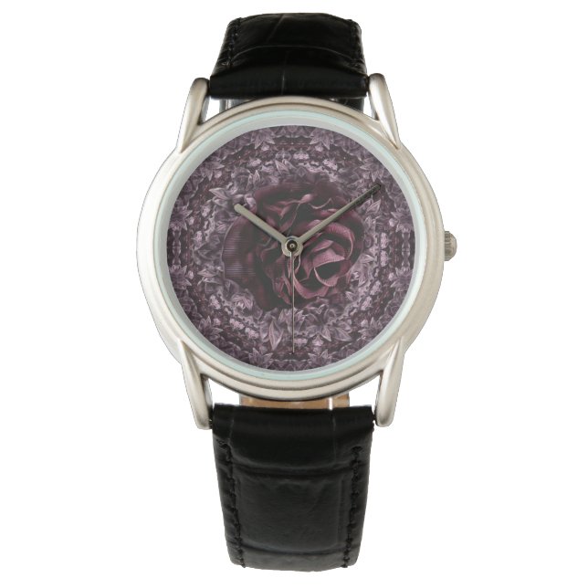 Rose Mandala  Watch (Front)