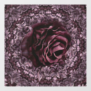 Rose Mandala  Window Cling