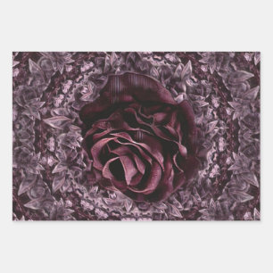 Rose Mandala Wrapping Paper Sheet