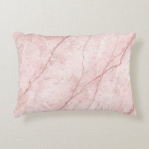 Rose Marble Organic Dusty Rose Blush  Accent Pillow
