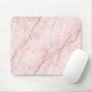 Rose Marble Organic Dusty Rose Blush Mouse Pad