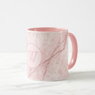 Rose Marble Organic Dusty Rose Blush  Mug