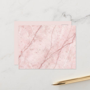 Rose Marble Organic Dusty Rose Blush  Postcard