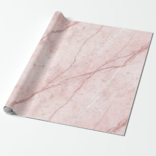 Rose Marble Organic Dusty Rose Blush  Wrapping Paper