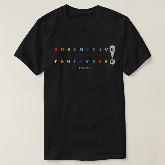 Rose McVice - Comic Verse T-Shirt (Design Front)