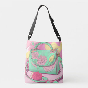 Rose Me a Purse AI art  Crossbody Bag