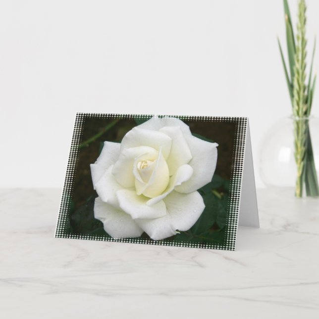 Rose Meanings Greeting Card (Front)