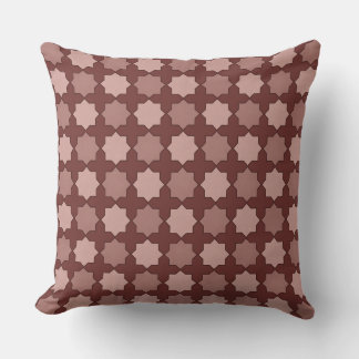 Rose Medina Geometric Stars Throw Pillow