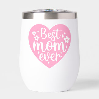 Rose Meilleure maman Jamais Rétro Forme de coeur F