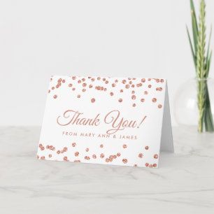 rose Merci Gold Faux Parties scintillant Confetti 