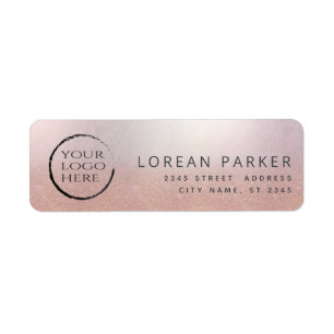 Rose minimaliste or simple plisser votre logo