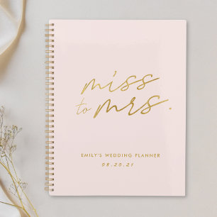 Rose Miss to Mrs. Mariage Personnalisé