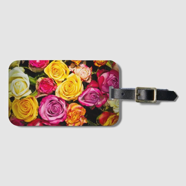 Rose Mix Luggage Tag (Front Horizontal)