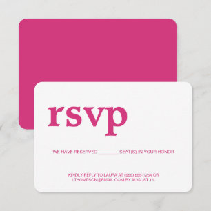 Rose Moderne RSVP sans envoyer par la poste Siège 