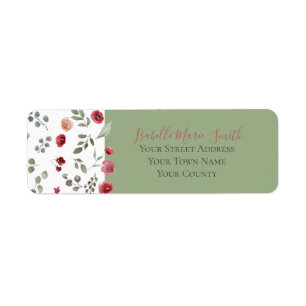 Rose moderne Sage Green Foliing Mariage