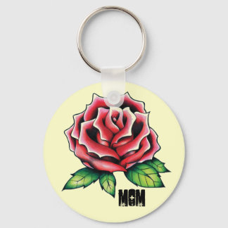 Rose, MOM Keychain
