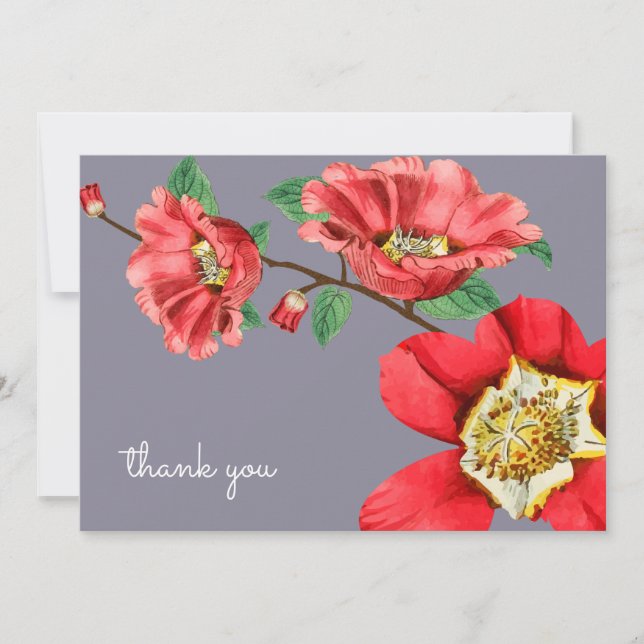 Rose Moss Personalized Stationary Flat Note Cards (Front)