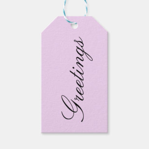 Rose n°1, Rose pastel uni, Étiquette cadeau