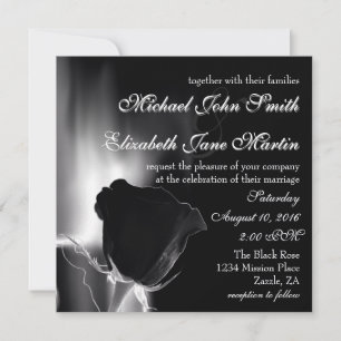 Rose Noire Invitation