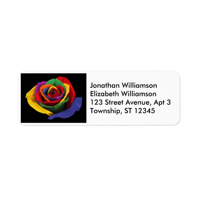 Rose of a Different Colour Return Address Labels (Front)