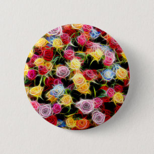 Rose of feeling 2 inch round button
