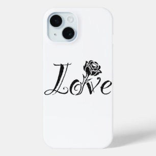 Rose of love iPhone 15 case