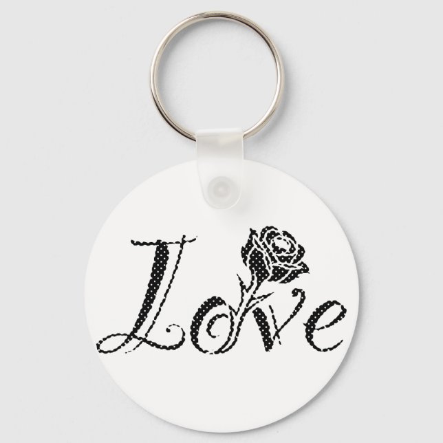 Rose of love keychain (Front)