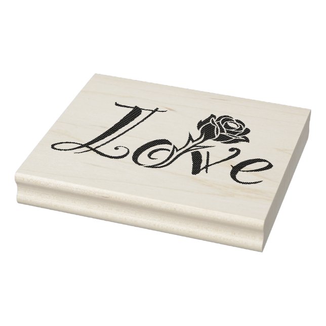Rose of love rubber stamp (Stamp)