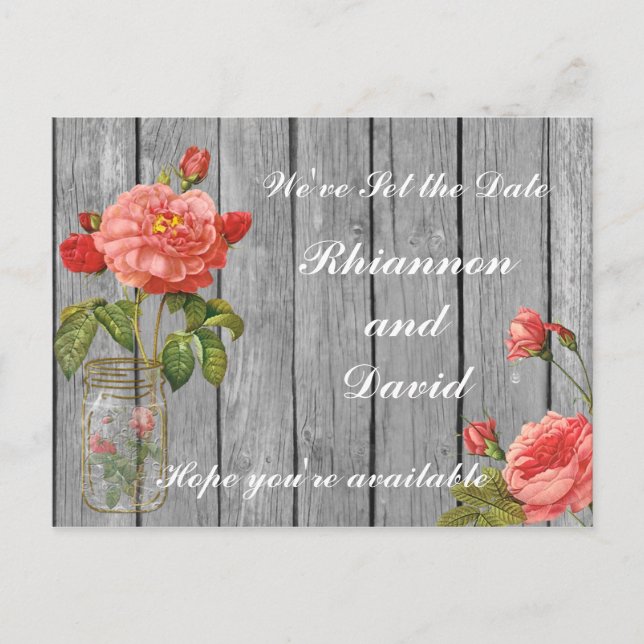 Rose of Orleans Save the Date Card (Front)