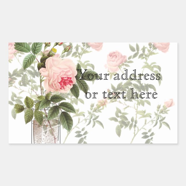 Rose of Orleans White  Mason Jar and Daffodils Sticker (Front)