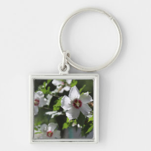 Rose of Sharon Keychain