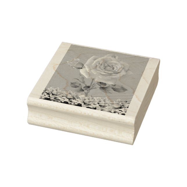Rose Of Sharon Lilly Of The Valley Rubber Stamp (Stamp)
