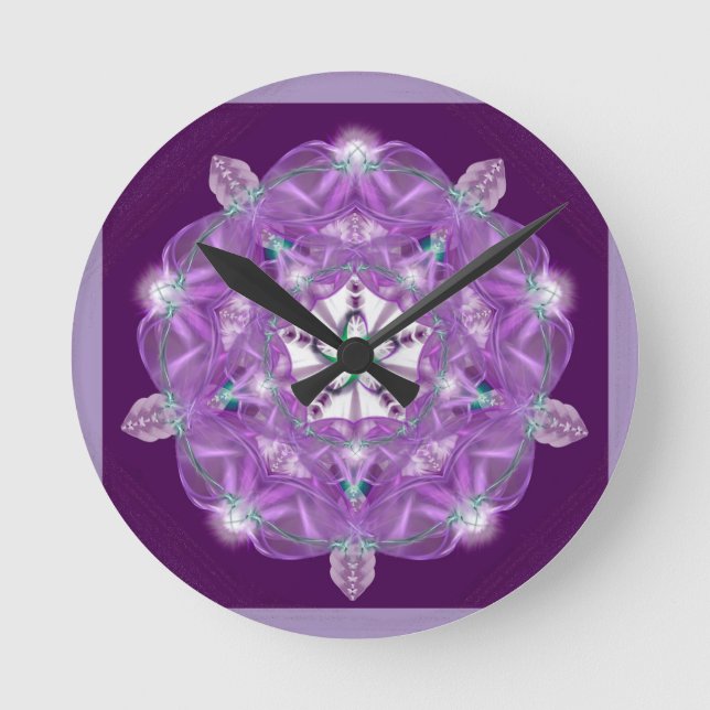 Rose of the Citadel Round Clock (Front)