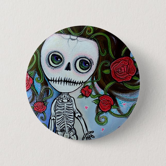 Rose Of The Sea 2 Inch Round Button (Front)