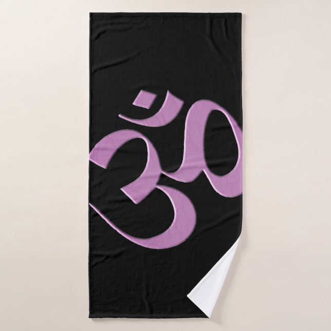 Rose Om  (Serviette de bain)