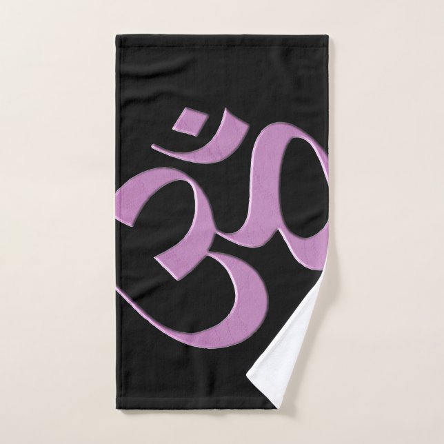 Rose Om  (Serviette à main)