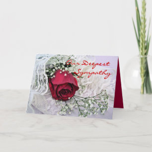 Rose on Lace-customize Card