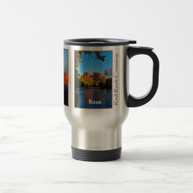 Rose on Red Rock Crossing Mug (Right)