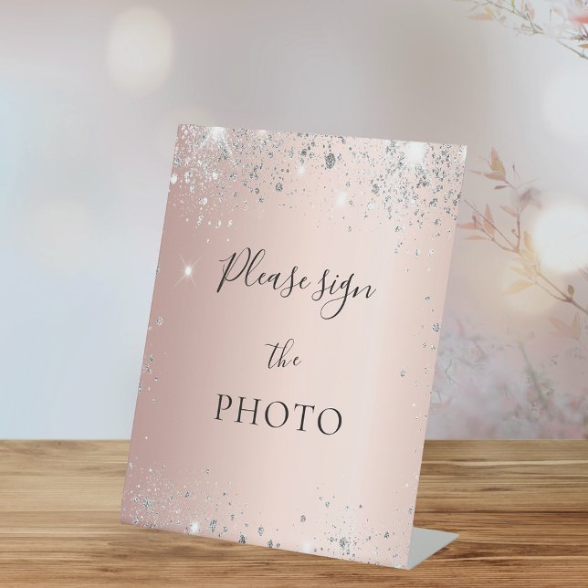Rose or blush argent parties scintillant signe pho (Créateur téléchargé)
