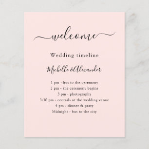 Rose or mariage programme chronologique bienvenue