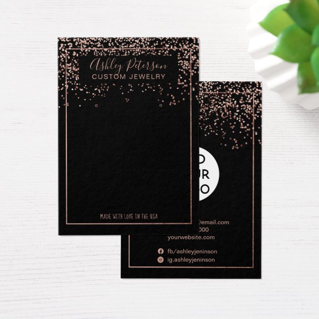 Rose or noir logo bijoux (Bureau)