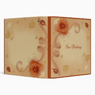 Rose orange dans le Classeur d'automne