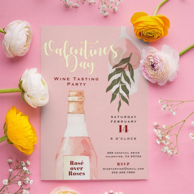 Rosé over Roses Valentine's Day Party Pink (Creator Uploaded)