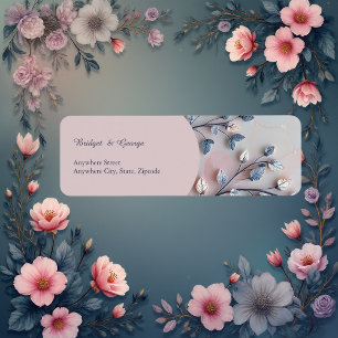 rose pâle et tonalité perle mariage de la branche