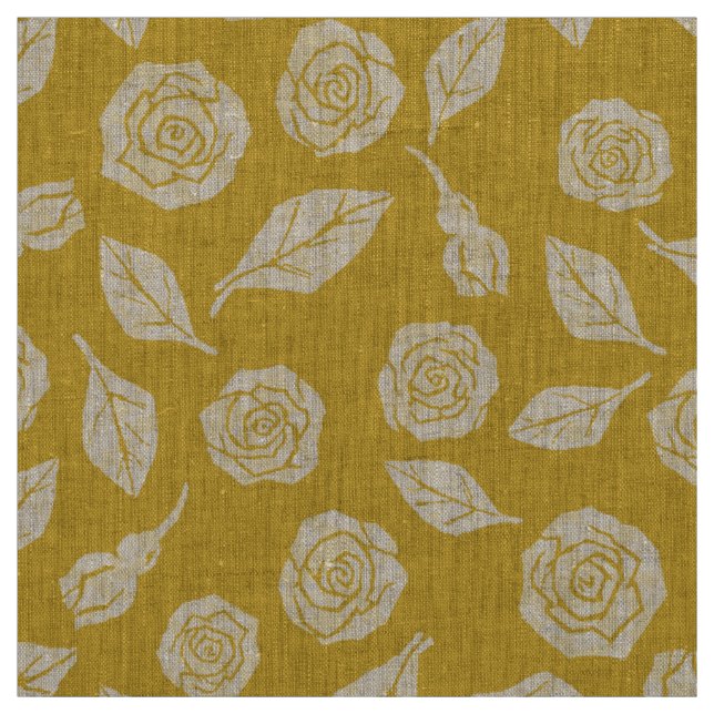 Rose Pandora - Cinderella Gold Fabric (Swatch)
