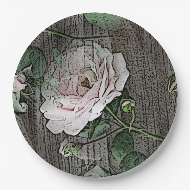 Rose Paper Plate (Front)