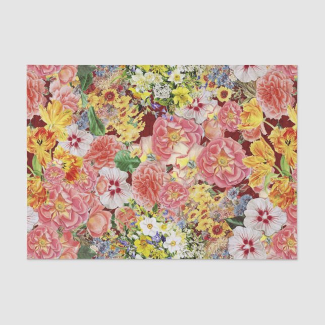 Rose Parade Garden Party Tissue Paper (Front)