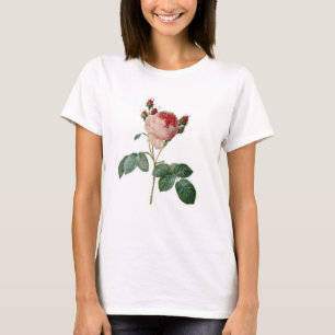 Rose parisien, assez vintage, T-shirt fleuri