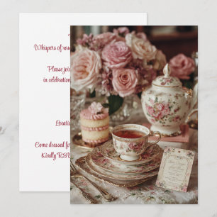 Rose Parlor   Rosewater Glow Invitation